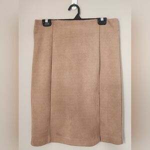 Dynamite Suede Midi Skirt with Slit Large